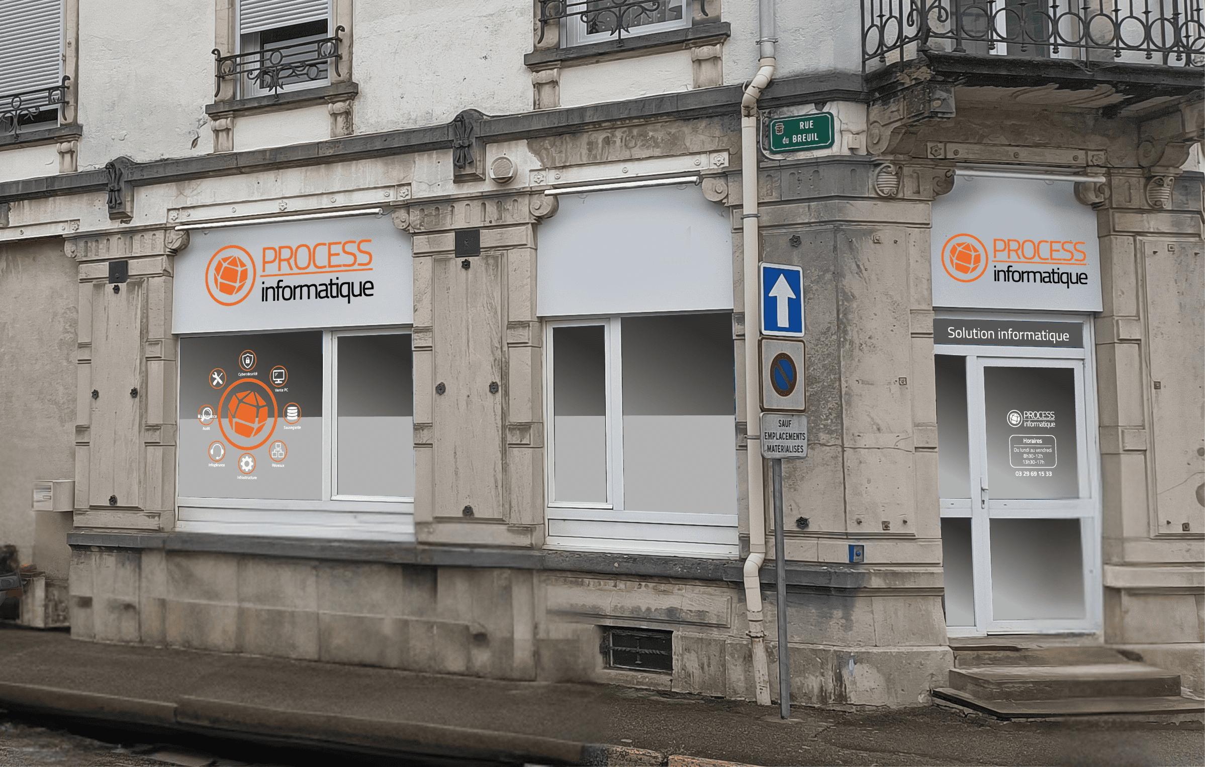 Devanture Process Informatique – Remiremont