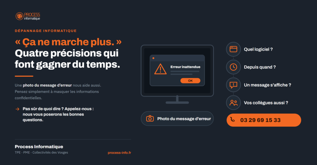 « Ça ne marche plus » : comment bien décrire un problème informatique